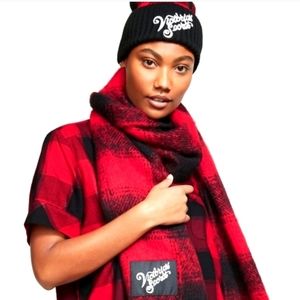 Victoria secret hat and scarf.